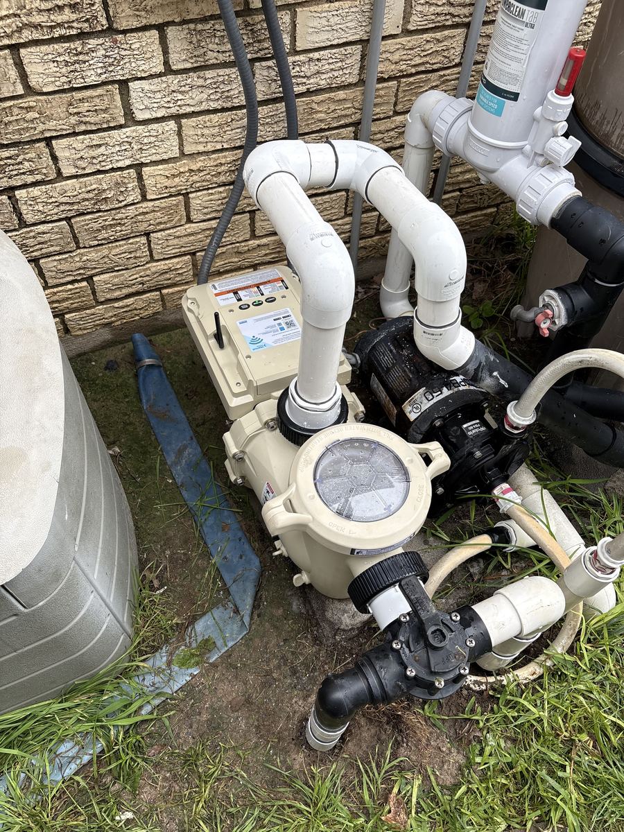 New variable speed pump installed