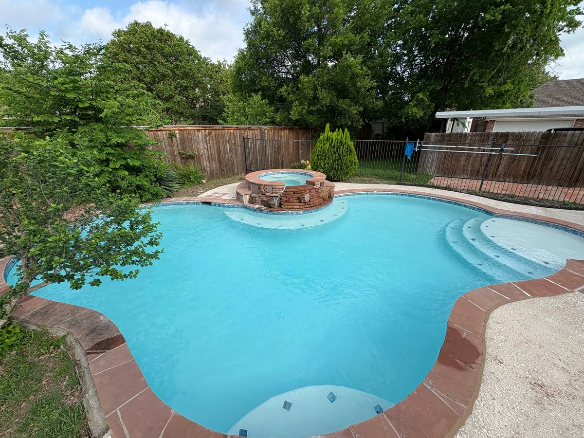 Finished pool ready to enjoy